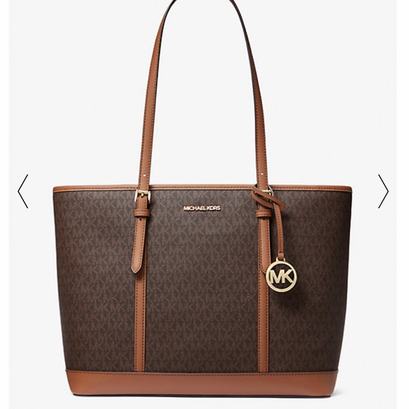 MICHAEL KORS
Jet Set Travel Large Logo Tote Shoulder Bag
COLOR BROWN
NWT - Picture 3 of 3